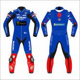 Alex Rins Suzuki Ecstar 2022 MotoGP leather racing suit front view