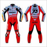 Alex Marquez Ducati Gresini 2023 MotoGP leather racing suit front view