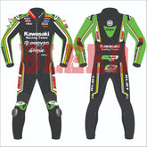 Alex Lowes Kawasaki Ninja 2024 WSBK leather racing suit front view