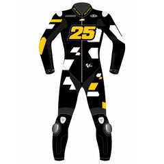 Raul Fernandez Aprilia Trackhouse 2023 winter test MotoGP leather racing suit back view