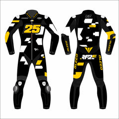 Raul Fernandez Aprilia Trackhouse 2023 winter test MotoGP leather racing suit front view