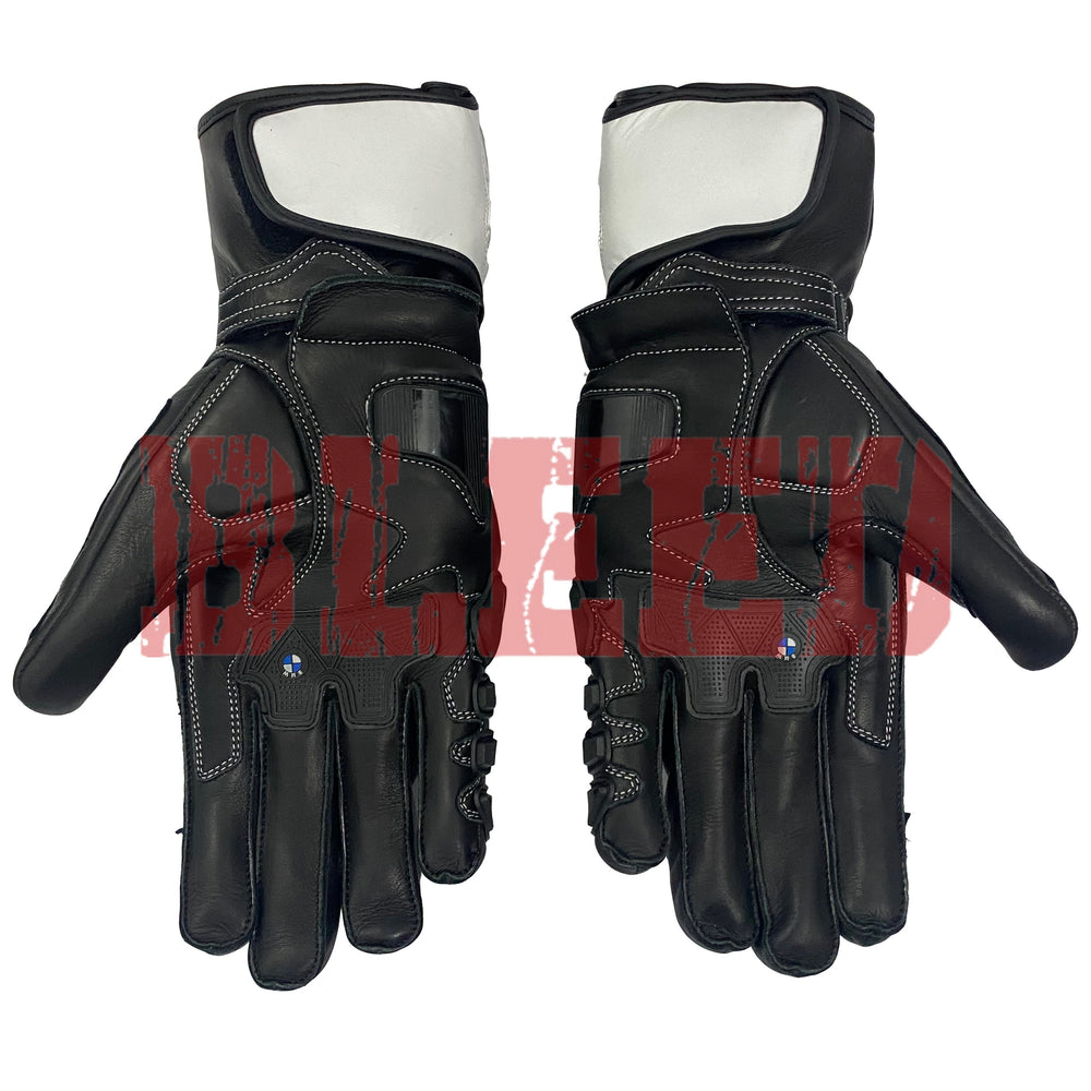 BMW Motorrad men motorcycle leather racing gloves palm view