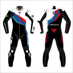 BMW Motorrad MotoGP 2023 leather racing suit front view