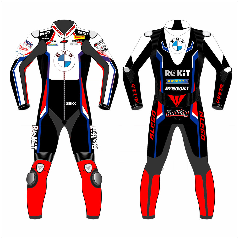 Scott Redding BMW Motorrad 2023 WSBK leather racing suit front view