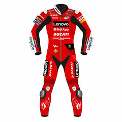 Jack Miller Red Bull KTM 2022 MotoGP leather racing suit back view