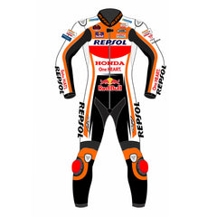 Pol Espargaro Repsol Honda 2021 MotoGP leather racing suit back view