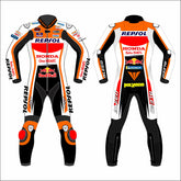 Pol Espargaro Repsol Honda 2021 MotoGP leather racing suit front view