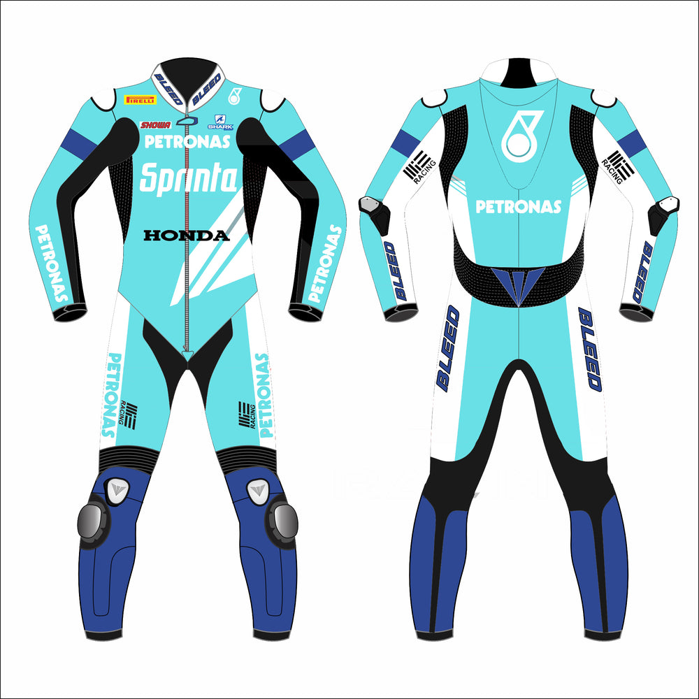 Eric Granado Honda SBK 2023 leather racing suit front view