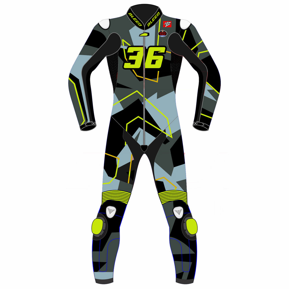 Joan Mir Honda Repsol 2023 winter test MotoGP leather racing suit back view