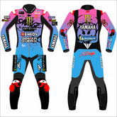 Fabio Quartararo Yamaha French GP 2024 MotoGP leather racing suit front view