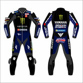 Fabio Quartararo Monster Energy Yamaha 2021 MotoGP leather racing suit front view