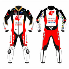 Honda Idemitsu LCR 2022 MotoGP leather racing suit front view