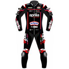 Jorge Martin Aprilia RS-GP 2025 MotoGP leather racing suit back view