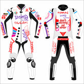 Jorge Martin Ducati Pramac Catalunya GP 2024 MotoGP leather racing suit front view