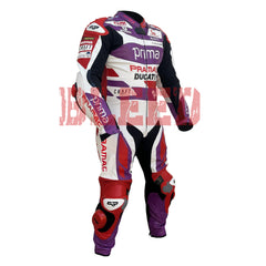 Jorge Martin Ducati Pramac 2023 MotoGP leather racing suit back view