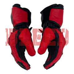 Jorge Martin Ducati Pramac 2024 MotoGP leather racing gloves detail view