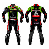 Alex Lowes Kawasaki Ninja 2021 WSBK leather racing suit front view