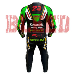 Kawasaki Ninja MotoGP leather racing suit side view