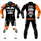 Maverick Vinales Aprilia Barcelona Winter Test 2025 MotoGP leather racing suit front view