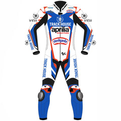 Miguel Oliveira Aprilia Trackhouse 2024 MotoGP leather racing suit back view