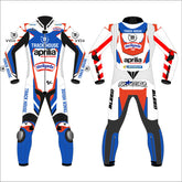 Miguel Oliveira Aprilia Trackhouse 2024 MotoGP leather racing suit front view