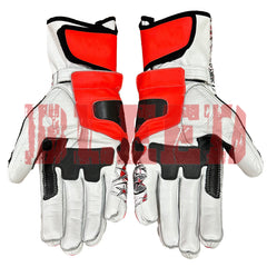 Nicky Hayden Honda Repsol motorcycle leather racing gloves palm view