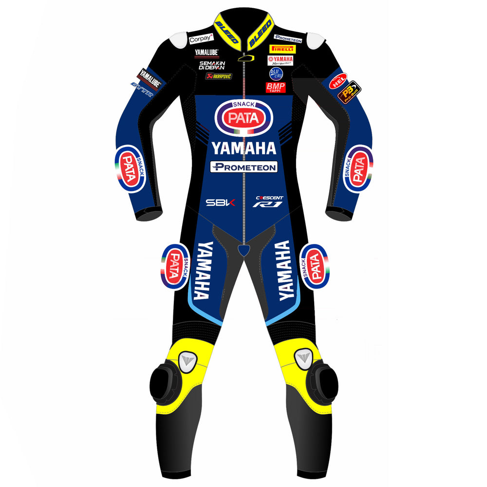 Toprak Razgatlioglu Pata Yamaha 2023 WSBK leather racing suit back view