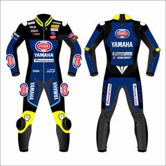 Toprak Razgatlioglu Pata Yamaha 2023 WSBK leather racing suit front view