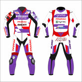 Johann Zarco Ducati Pramac 2023 MotoGP leather racing suit front view