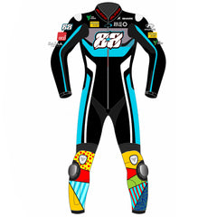 Miguel Oliveira Aprilia Winter Test 2023 MotoGP leather racing suit back view