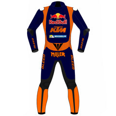 Jack Miller Red Bull KTM 2023 MotoGP leather racing suit detail view