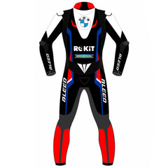 Michael van der Mark BMW Motorrad 2023 WSBK leather racing suit detail view