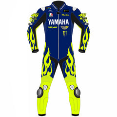 Valentino Rossi BMW WorldSBK Portimao Winter Test 2024 leather racing suit back view