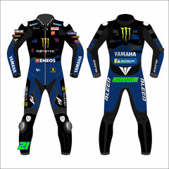 Franco Morbidelli Monster Energy Yamaha 2023 MotoGP leather racing suit front view