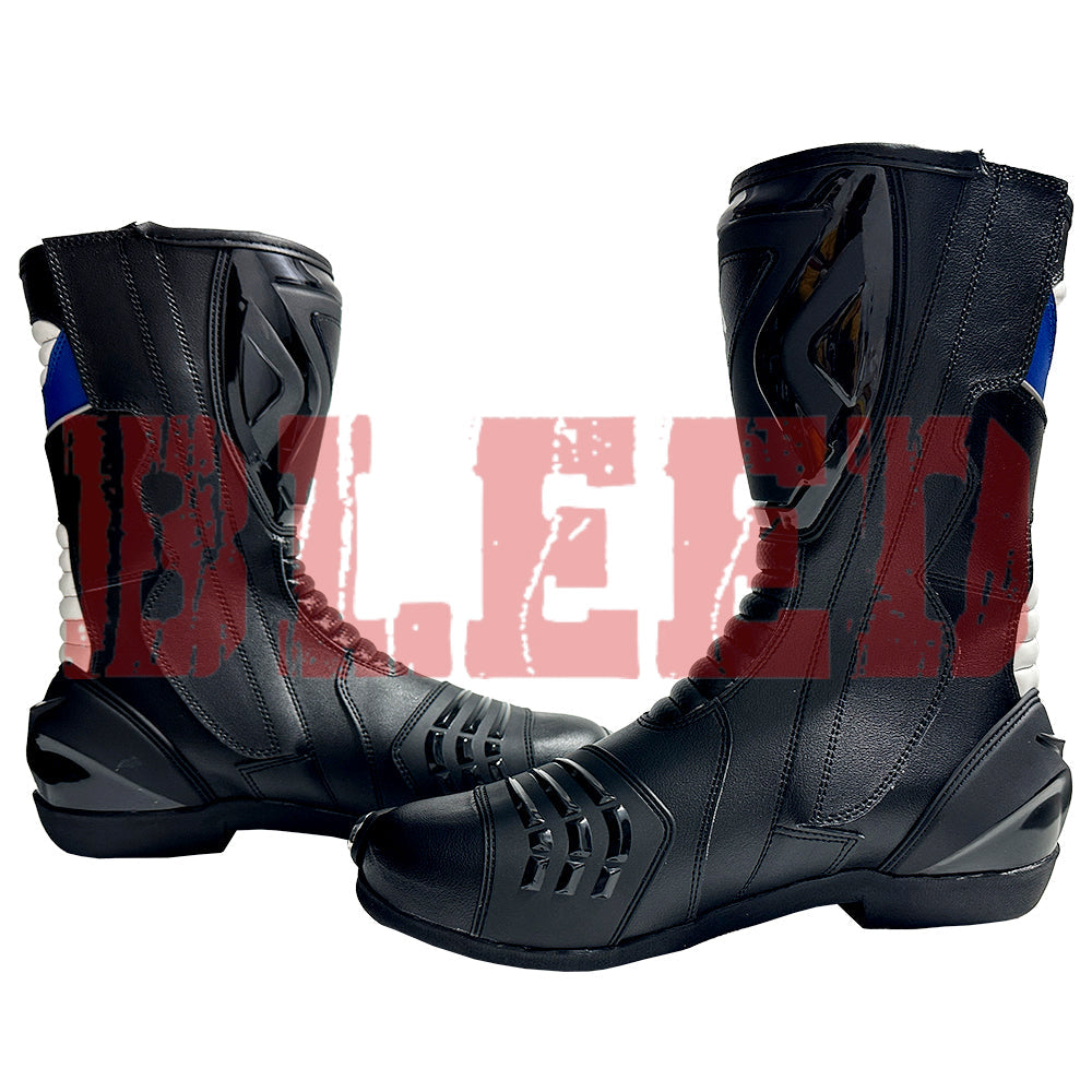 BMW Motorrad motorcycle leather racing boots detail view