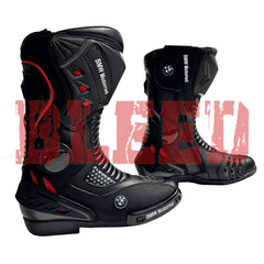 BMW Motorrad men motorbike leather racing boots back view