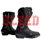 BMW Motorrad men motorbike leather racing boots side view