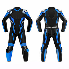 Custom motorcycle racing suit made to measure front view
