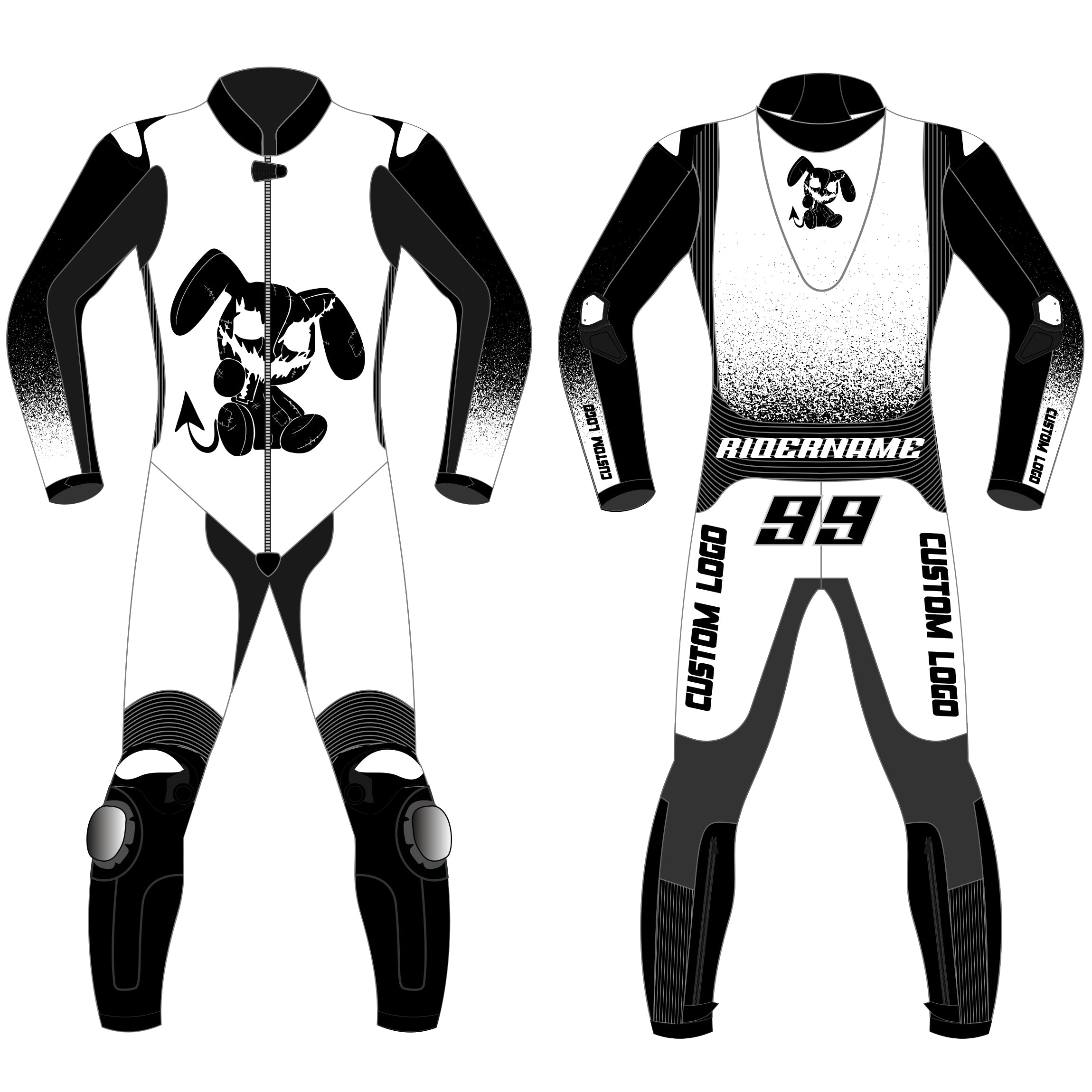 Custom Fit CE Approved Leather Motorcycle Racing Suit | Bleed