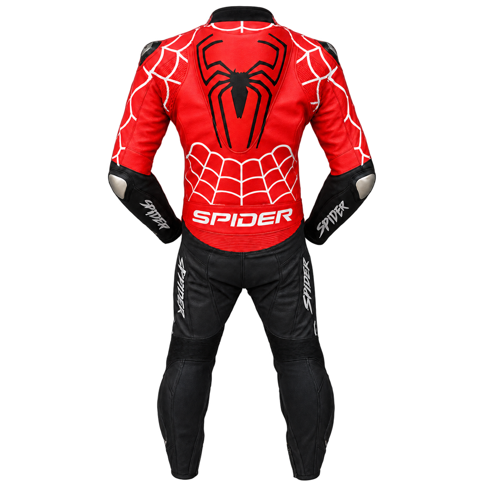 Custom motorcycle racing suit made to measure back view