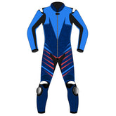 Custom motorcycle racing leather suit bespoke design back view
