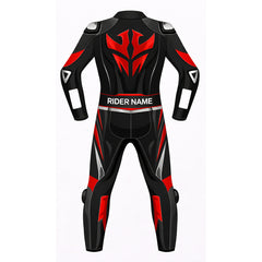 Personalized motorbike leather suit custom fit track day racing apparel detail view