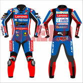 Francesco Bagnaia Ducati British GP 2024 special edition MotoGP leather racing suit front view
