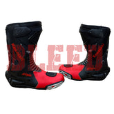 Kawasaki Ninja ZX-10R motorbike leather racing boots side view