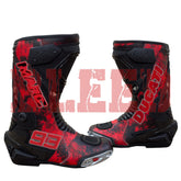 Marc Marquez Honda Repsol MotoGP motorbike leather riding boots side view