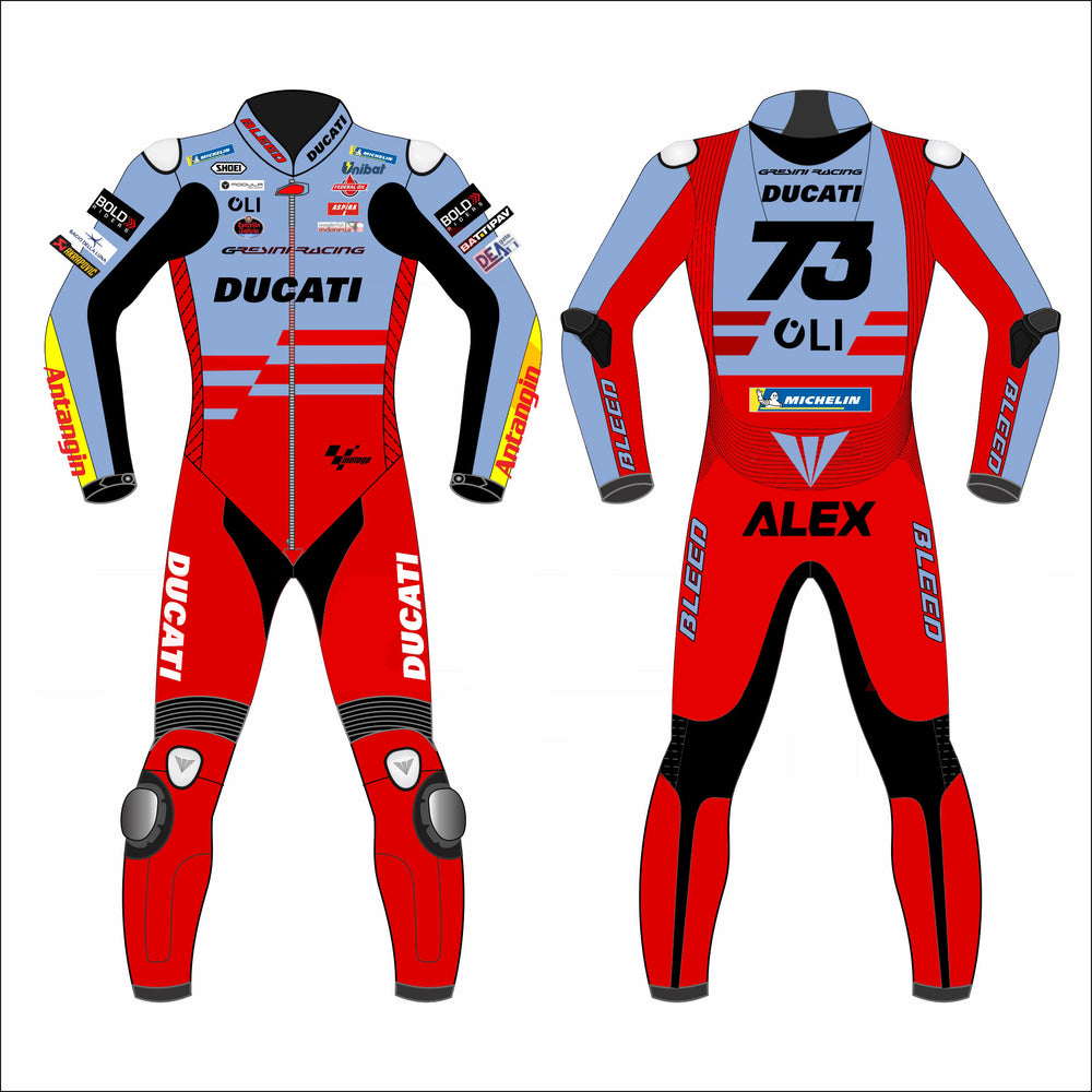 Alex Marquez Ducati Gresini 2023 MotoGP Leather Racing Suit