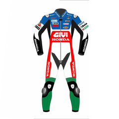 Alex Marquez Honda LCR 2021 MotoGP leather racing suit back view