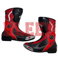 Aprilia men motorbike leather racing boots side view