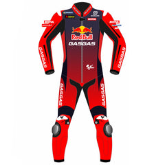 Augusto Fernandez Red Bull GasGas Tech3 2024 MotoGP leather racing suit back view