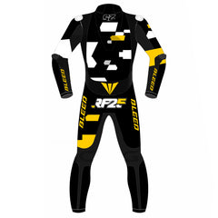 Raul Fernandez Aprilia Trackhouse 2023 winter test MotoGP leather racing suit detail view